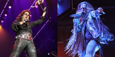 Alice Cooper (Left) and Rob Zombie (Right) at Wells Fargo Arena in 2023